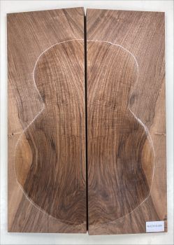 Preview: Boden & Zargen Nussbaum, europ., Archtop, EInzelstück #009